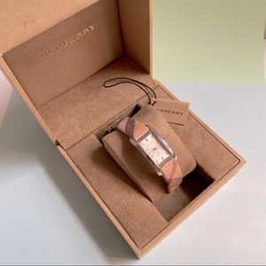Burberry Beige and Tan Check Women's Watch